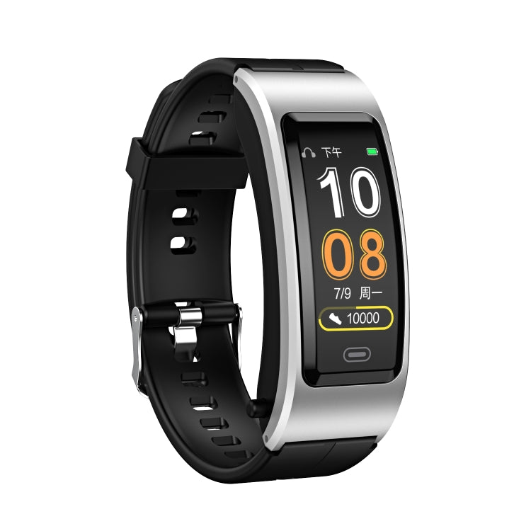 B7 Bluetooth Earphone Smart Bracelet, Support Sleep Monitoring / Blood Oxygen Monitoring / Heart Rate Monitoring(Silver + Black Silicone Strap) - free shipping - PMC TechLife - Order now!