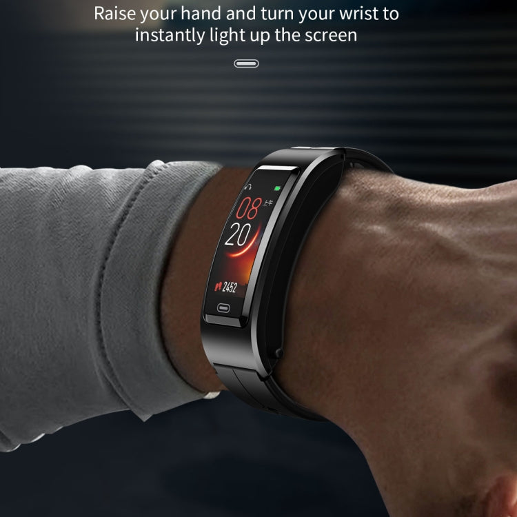 B7 Bluetooth Earphone Smart Bracelet, Support Sleep Monitoring / Blood Oxygen Monitoring / Heart Rate Monitoring(Silver + Silver Steel Chain) - Smart Wristbands by PMC TechLife | Online Shopping South Africa | PMC TechLife