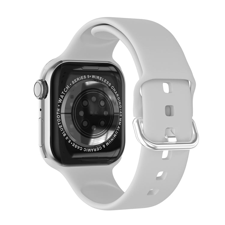 IW9 2.05 inch Square Screen Smart Watch Supports Bluetooth Calls/Blood Oxygen Monitoring(Silver) -  by PMC TechLife | Online Shopping South Africa | PMC TechLife