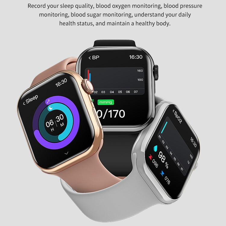 IW9 2.05 inch Square Screen Smart Watch Supports Bluetooth Calls/Blood Oxygen Monitoring(Rose Gold) - Smart Watches by PMC TechLife | Online Shopping South Africa | PMC TechLife