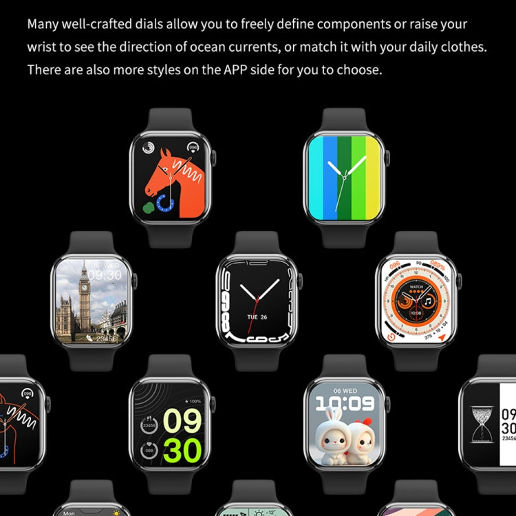IW9 2.05 inch Square Screen Smart Watch Supports Bluetooth Calls/Blood Oxygen Monitoring(Silver) -  by PMC TechLife | Online Shopping South Africa | PMC TechLife