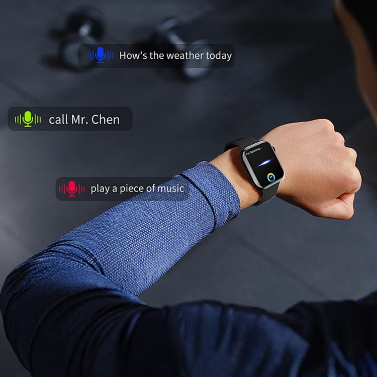 IW9 2.05 inch Square Screen Smart Watch Supports Bluetooth Calls/Blood Oxygen Monitoring(Silver) -  by PMC TechLife | Online Shopping South Africa | PMC TechLife