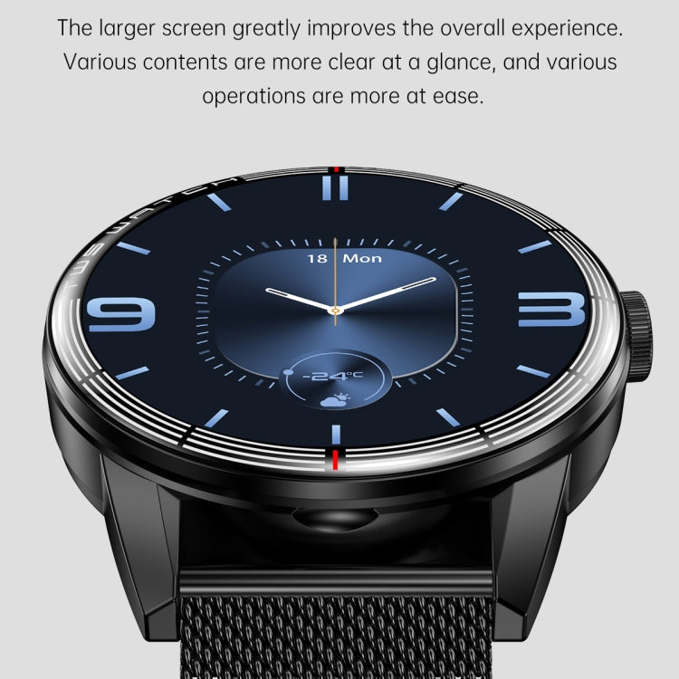 R6 1.32 inch Round Screen 2 in 1 Bluetooth Earphone Smart Watch, Support Bluetooth Call / Health Monitoring(Silver Steel Strap) -  by PMC TechLife | Online Shopping South Africa | PMC TechLife