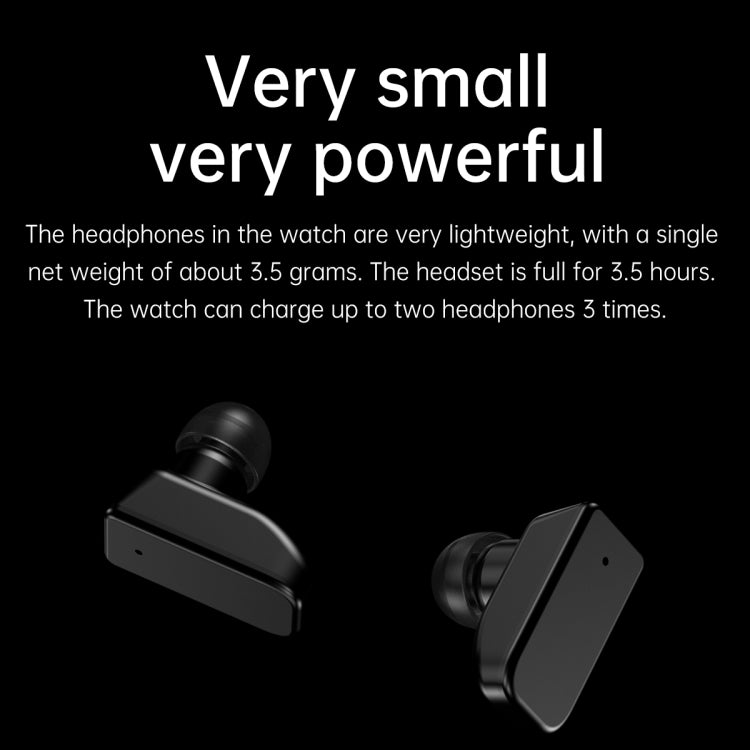 R6 1.32 inch Round Screen 2 in 1 Bluetooth Earphone Smart Watch, Support Bluetooth Call / Health Monitoring(Brown Leather Strap) -  by PMC TechLife | Online Shopping South Africa | PMC TechLife