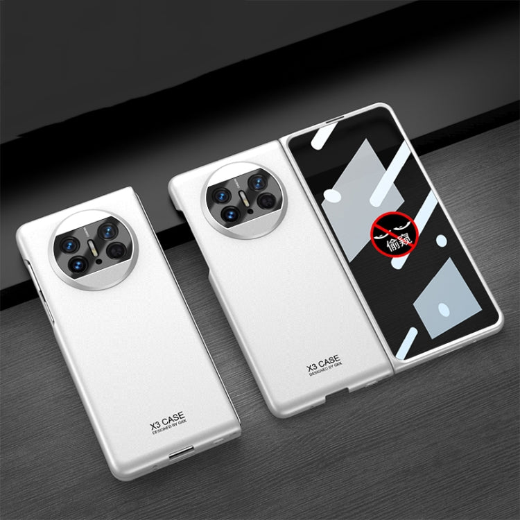 For Huawei Mate X3 GKK Peep-proof Integrated Ultra-thin Full Coverage Phone Flip Case(Silver) - Huawei Cases by GKK | Online Shopping South Africa | PMC TechLife | Buy Now Pay Later Mobicred