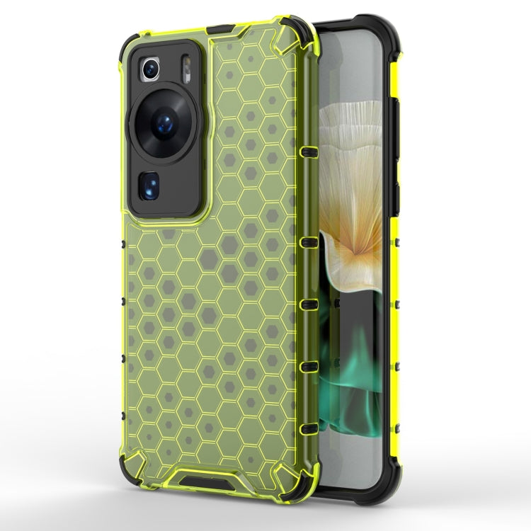 For Huawei P60 / P60 Pro Honeycomb Phone Case(Green) - free shipping - PMC TechLife - Order now!