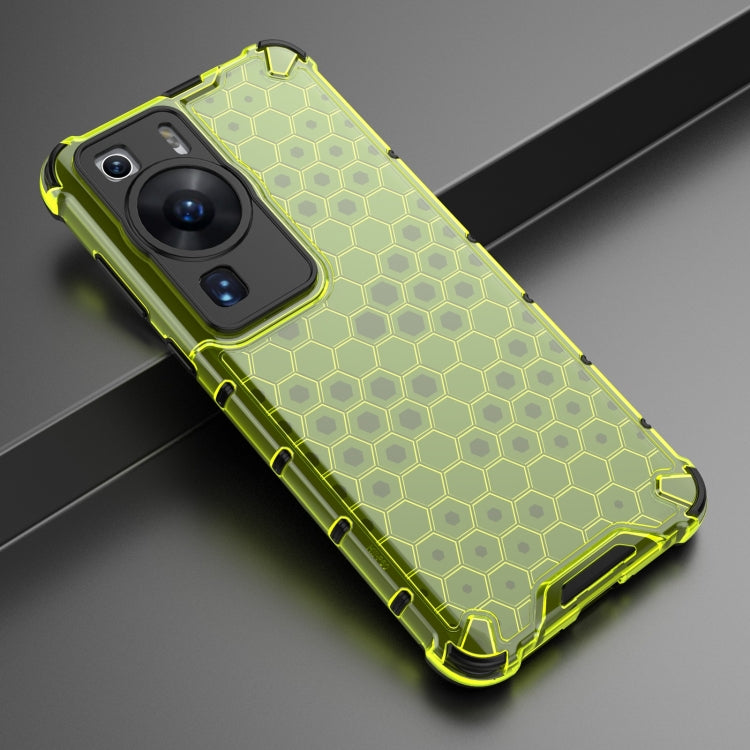 For Huawei P60 / P60 Pro Honeycomb Phone Case(Green) - free shipping - PMC TechLife - Order now!