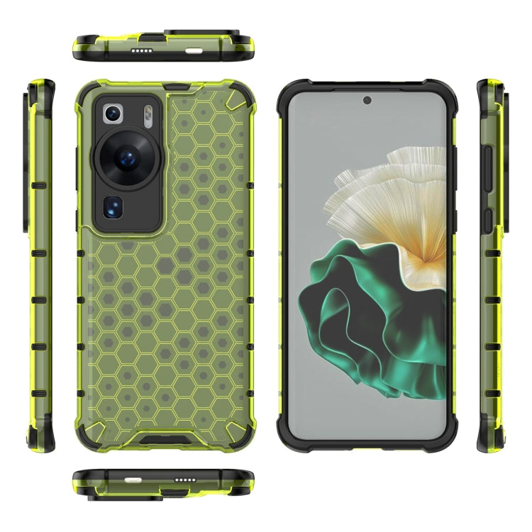 For Huawei P60 / P60 Pro Honeycomb Phone Case(Green) - free shipping - PMC TechLife - Order now!