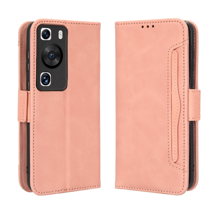 For Huawei P60 / P60 Pro Skin Feel Calf Texture Card Slots Leather Phone Case(Pink) - free shipping - PMC TechLife - Order now!