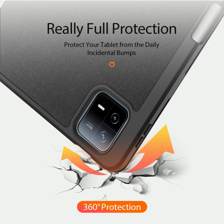 For Xiaomi Pad 6 Pro / Pad 6 DUX DUCIS Domo Series Magnetic Flip Leather Tablet Case(Black) - free shipping - PMC TechLife - Order now!