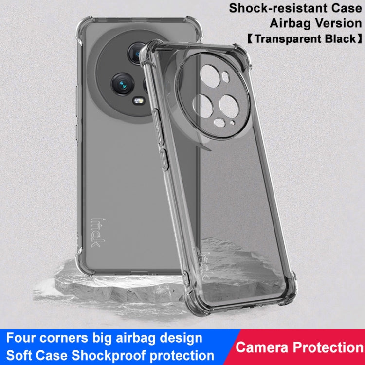 For Honor Magic5 Pro imak Shockproof Airbag TPU Phone Case(Transparent Black) - free shipping - PMC TechLife - Order now!