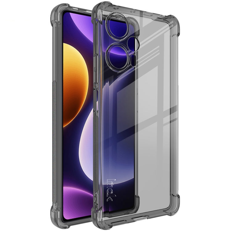 For Xiaomi Redmi Note 12 Turbo 5G/Poco F5 5G imak Shockproof Airbag TPU Phone Case(Transparent Black) - free shipping - PMC TechLife - Order now!