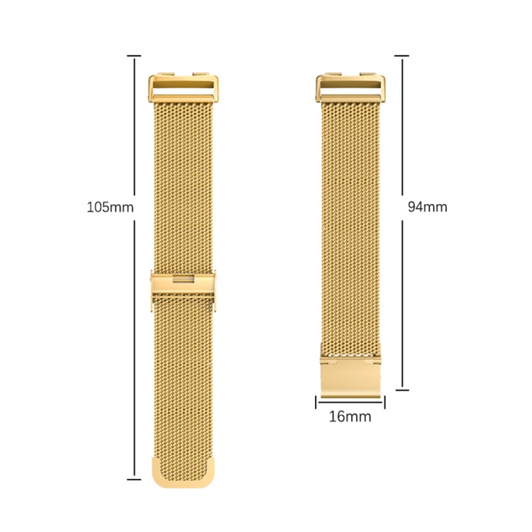 For Huawei Band 8 16mm Milan Stainless Steel Metal Mesh Watch Band(Black) -  by PMC TechLife | Online Shopping South Africa | PMC TechLife