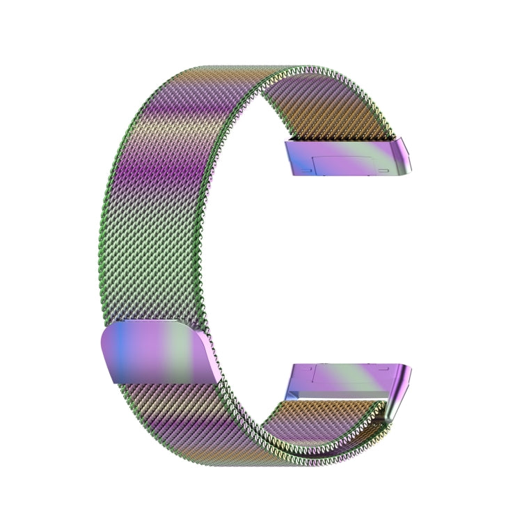 For Fitbit Versa 4 Milanese Magnetic Metal Weave Watchband, Small Size(Colorful) - Watch Bands by PMC TechLife | Online Shopping South Africa | PMC TechLife