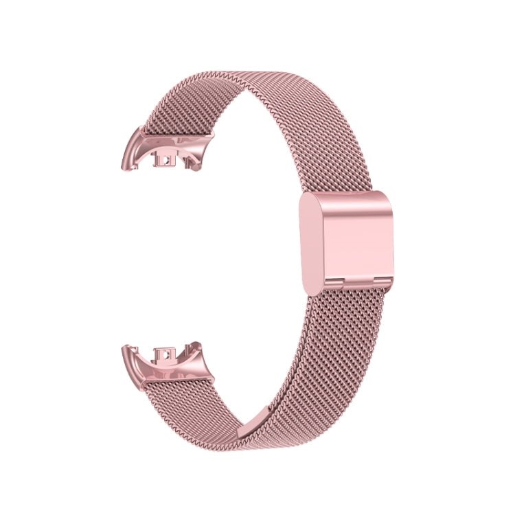 For Xiaomi Mi Band 8 Milanese Buckle Metal Watch Band(Rose Pink) -  by PMC TechLife | Online Shopping South Africa | PMC TechLife