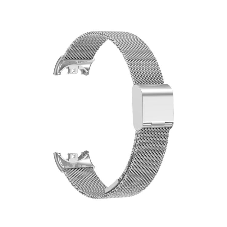 For Xiaomi Mi Band 8 Milanese Buckle Metal Watch Band(Silver) -  by PMC TechLife | Online Shopping South Africa | PMC TechLife