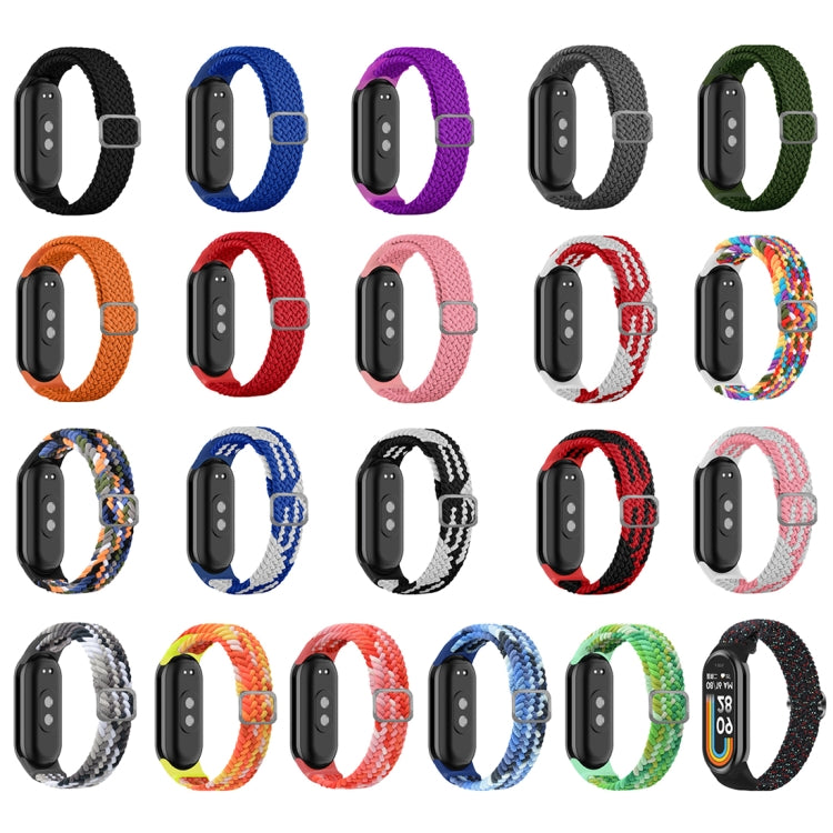 For Xiaomi Mi Band 8 Adjustable Nylon Braided Elasticity Watch Band(Orange) -  by PMC TechLife | Online Shopping South Africa | PMC TechLife