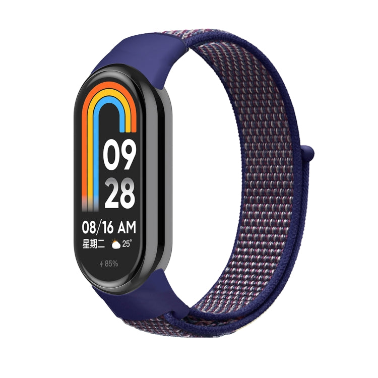 For Xiaomi Mi Band 8 Loop Nylon Replacement Watch Band(Indigo Blue) -  by PMC TechLife | Online Shopping South Africa | PMC TechLife