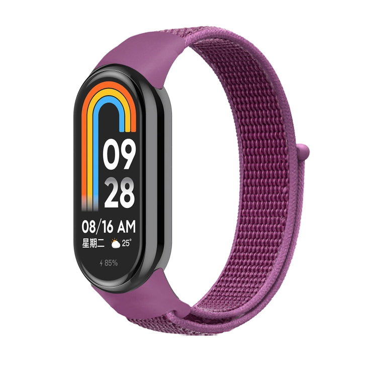 For Xiaomi Mi Band 8 Loop Nylon Replacement Watch Band(Purple) -  by PMC TechLife | Online Shopping South Africa | PMC TechLife