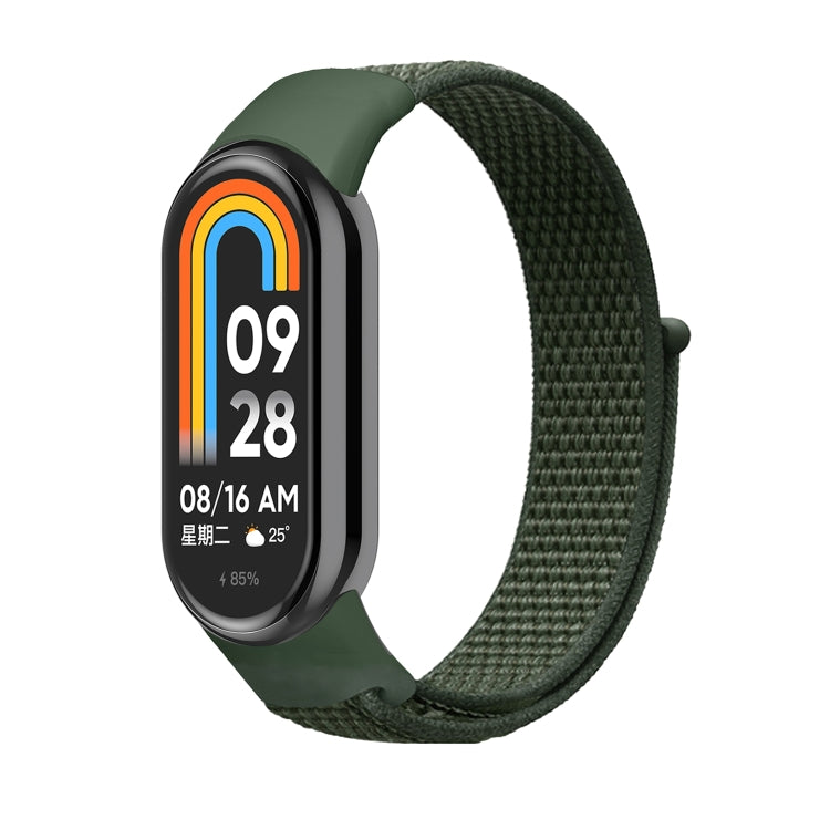 For Xiaomi Mi Band 8 Loop Nylon Replacement Watch Band(Army Green) -  by PMC TechLife | Online Shopping South Africa | PMC TechLife