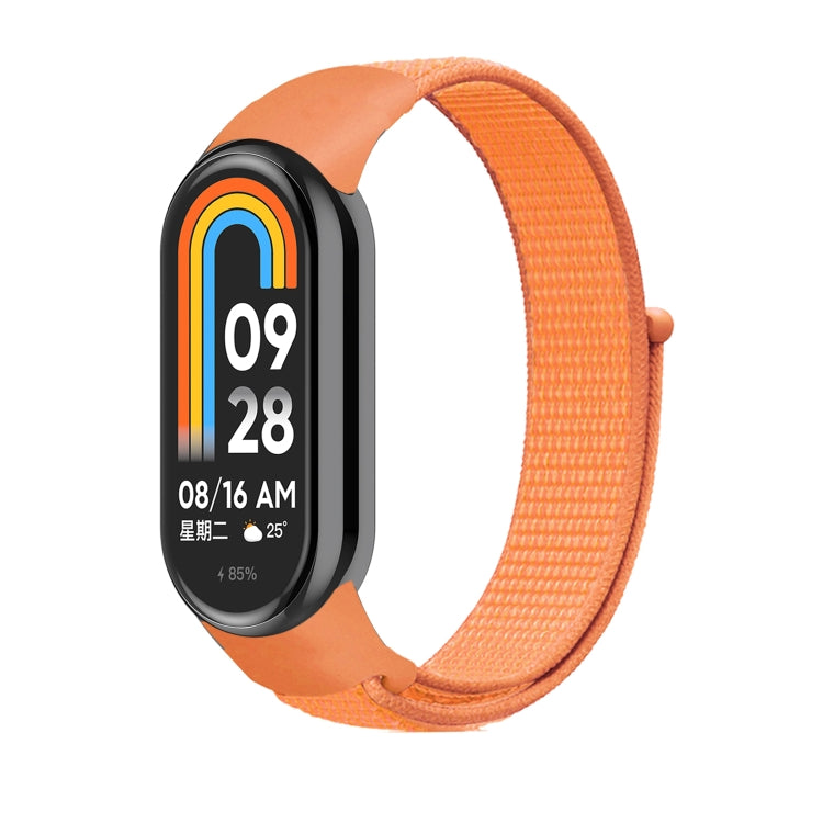 For Xiaomi Mi Band 8 Loop Nylon Replacement Watch Band(Papaya) -  by PMC TechLife | Online Shopping South Africa | PMC TechLife