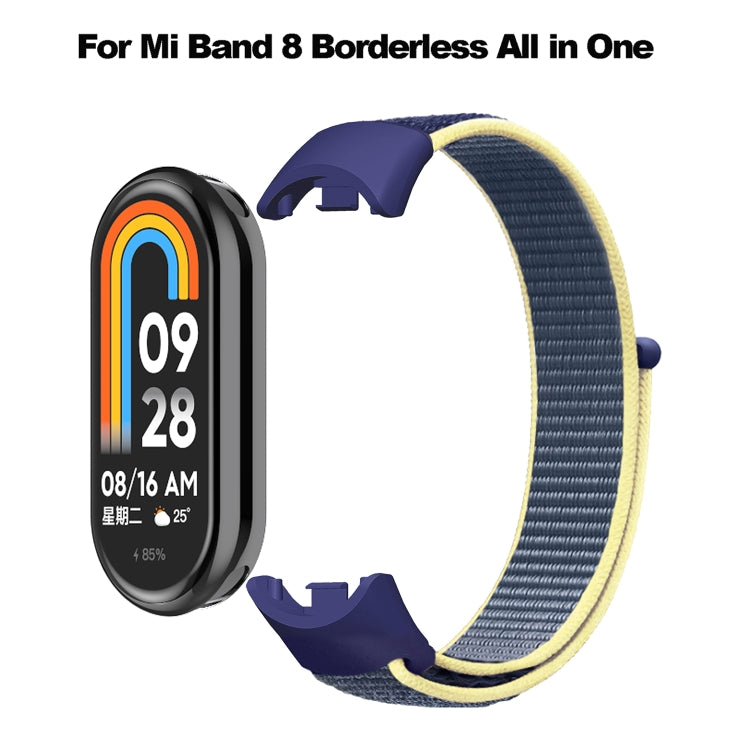 For Xiaomi Mi Band 8 Loop Nylon Replacement Watch Band(Cape Cod Blue) -  by PMC TechLife | Online Shopping South Africa | PMC TechLife