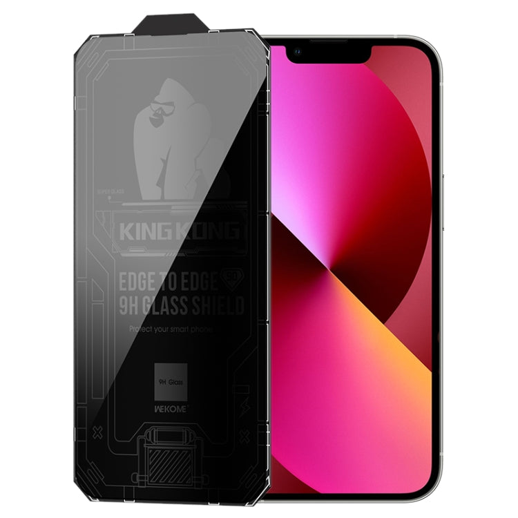For iPhone 13 WK WTP-067 King Kong Vacha 9D Curved Privacy Tempered Glass Film(Black) - iPhone 13 Tempered Glass by WK | Online Shopping South Africa | PMC TechLife | Buy Now Pay Later Mobicred