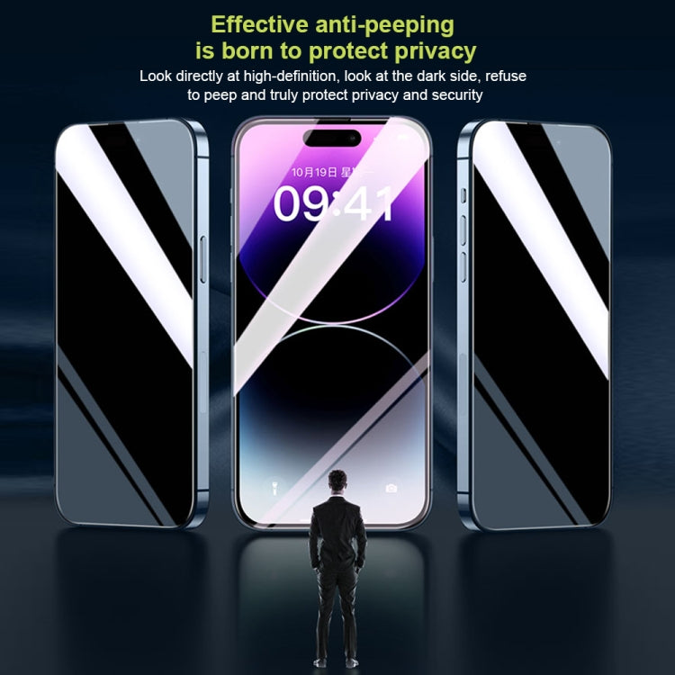 For iPhone 13 Pro WK WTP-067 King Kong Vacha 9D Curved Privacy Tempered Glass Film(Black) - iPhone 13 Pro Tempered Glass by WK | Online Shopping South Africa | PMC TechLife