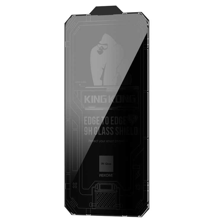 For iPhone 12 WK WTP-067 King Kong Vacha 9D Curved Privacy Tempered Glass Film(Black) - iPhone 12 / 12 Pro Tempered Glass by WK | Online Shopping South Africa | PMC TechLife