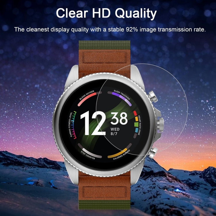 For Fossil Gen 6 42mm 10pcs 0.26mm 2.5D 9H Tempered Glass Film Watch Screen Protector - Screen Protector by PMC TechLife | Online Shopping South Africa | PMC TechLife