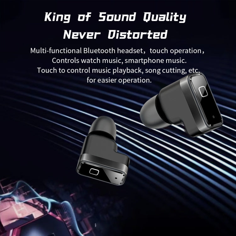 OVISEN T93 1.96 inch IPS Screen 2 in 1 Bluetooth Headset Smart Watch, Supports Blood Oxygen Monitoring/Bluetooth Music(Black) - Smart Watches by PMC TechLife | Online Shopping South Africa | PMC TechLife