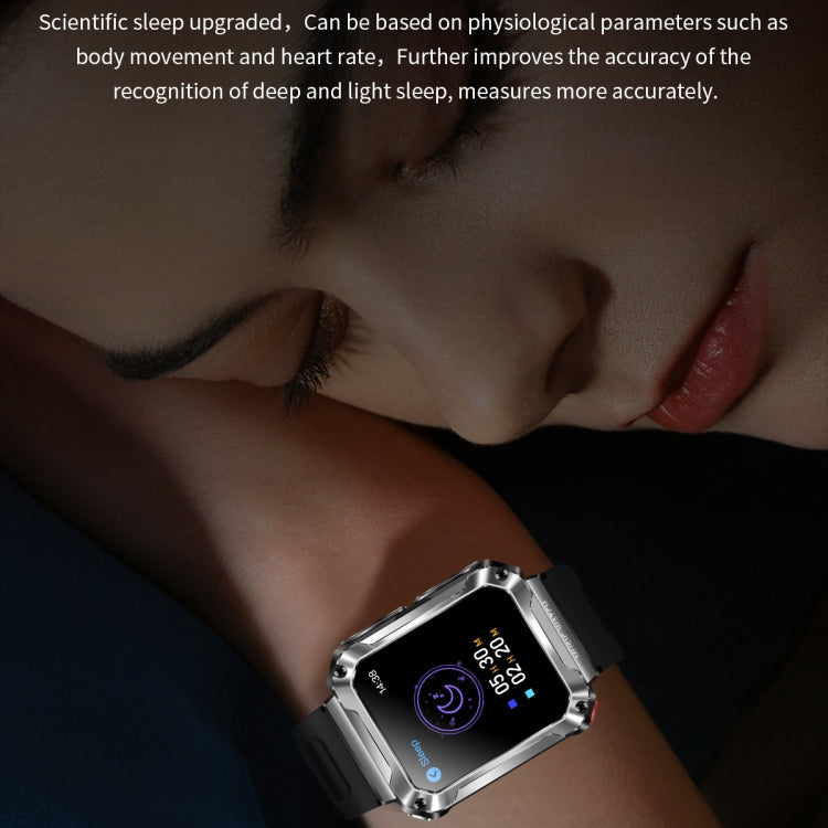 OVISEN T93 1.96 inch IPS Screen 2 in 1 Bluetooth Headset Smart Watch, Supports Blood Oxygen Monitoring/Bluetooth Music(Black) - Smart Watches by PMC TechLife | Online Shopping South Africa | PMC TechLife