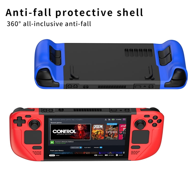 GKK For Steam Deck Color Contrast Anti-fall Game Console Case(Black) - Cover Case by GKK | Online Shopping South Africa | PMC TechLife | Buy Now Pay Later Mobicred