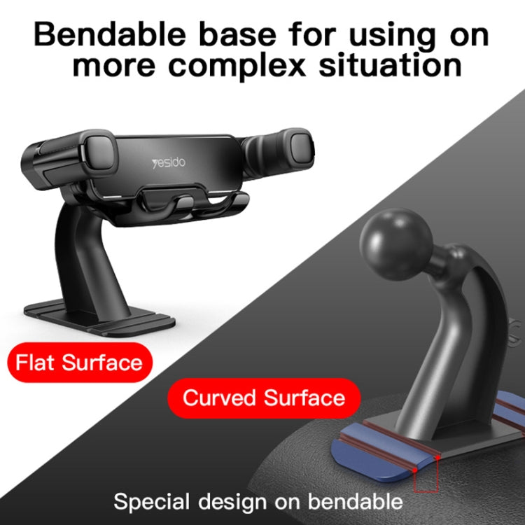 Yesido C90 Car Center Console Paste Magnetic Gravity Mobile Phone Holder(Black) - Universal Car Holders by Yesido | Online Shopping South Africa | PMC TechLife | Buy Now Pay Later Mobicred