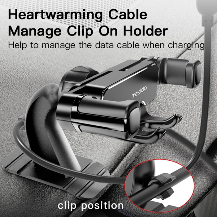 Yesido C90 Car Center Console Paste Magnetic Gravity Mobile Phone Holder(Black) - Universal Car Holders by Yesido | Online Shopping South Africa | PMC TechLife | Buy Now Pay Later Mobicred