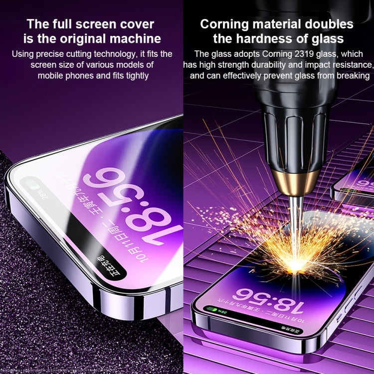 For iPhone 14 Plus WK WTP-068 King Kong Vacha Corning 9D Curved HD Tempered Glass Film(Black) - iPhone 14 Plus Cases by WK | Online Shopping South Africa | PMC TechLife