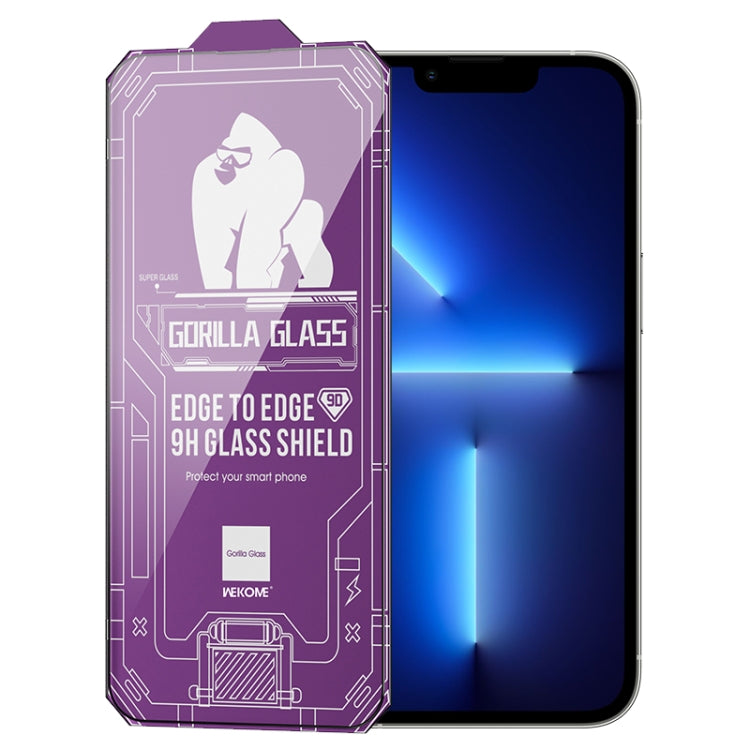 For iPhone 13 Pro WK WTP-068 King Kong Vacha Corning 9D Curved HD Tempered Glass Film(Black) - iPhone 13 Pro Cases by WK | Online Shopping South Africa | PMC TechLife | Buy Now Pay Later Mobicred