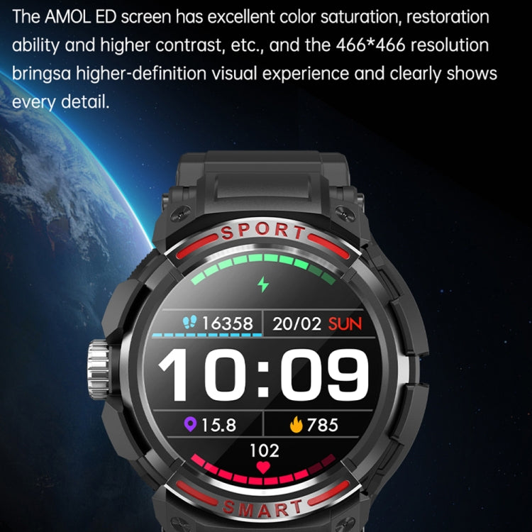 OVISEN GT100 1.39 inch TFT Screen 2 in 1 Bluetooth Headset Smart Watch, Support Blood Oxygen Monitoring/Bluetooth Music(Black) -  by PMC TechLife | Online Shopping South Africa | PMC TechLife