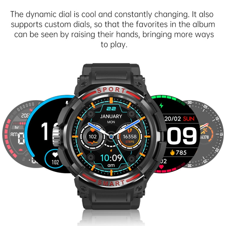 OVISEN GT100 1.39 inch TFT Screen 2 in 1 Bluetooth Headset Smart Watch, Support Blood Oxygen Monitoring/Bluetooth Music(Grey) -  by PMC TechLife | Online Shopping South Africa | PMC TechLife