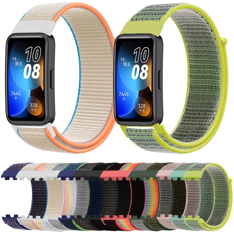 For Huawei Band 8 16mm Woven Nylon Loop Watch Band(Blue Sea) - Watch Bands by PMC TechLife | Online Shopping South Africa | PMC TechLife