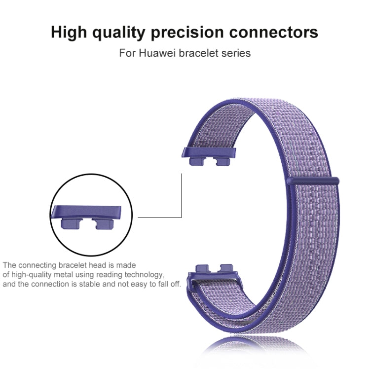 For Huawei Band 8 16mm Woven Nylon Loop Watch Band(Rainbow Color) - Watch Bands by PMC TechLife | Online Shopping South Africa | PMC TechLife