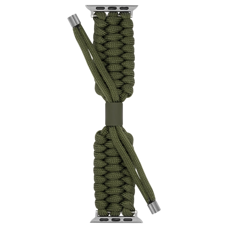 Stretch Plain Silicone Bean Watch Band For Apple Watch Ultra 49mm(Army Green) -  by PMC TechLife | Online Shopping South Africa | PMC TechLife