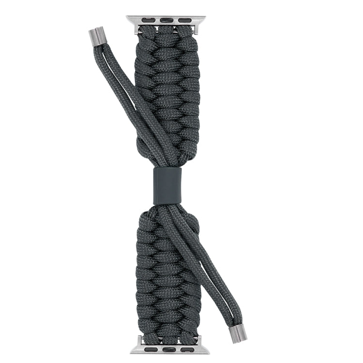 Stretch Plain Silicone Bean Watch Band For Apple Watch Ultra 49mm(Dark Grey) - Watch Bands by PMC TechLife | Online Shopping South Africa | PMC TechLife