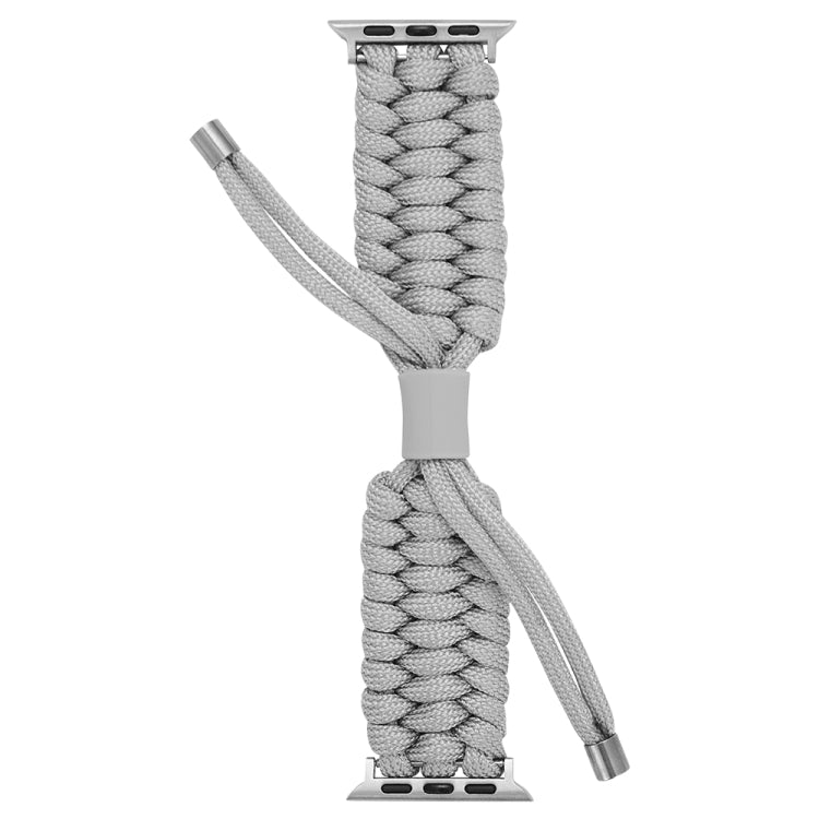 Stretch Plain Silicone Bean Watch Band For Apple Watch 8 45mm(Grey White) -  by PMC TechLife | Online Shopping South Africa | PMC TechLife