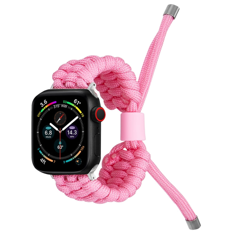 Stretch Plain Silicone Bean Watch Band For Apple Watch SE 2022 44mm(Light Pink) -  by PMC TechLife | Online Shopping South Africa | PMC TechLife