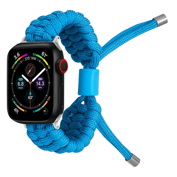 Stretch Plain Silicone Bean Watch Band For Apple Watch SE 2022 44mm(Sky Blue) -  by PMC TechLife | Online Shopping South Africa | PMC TechLife
