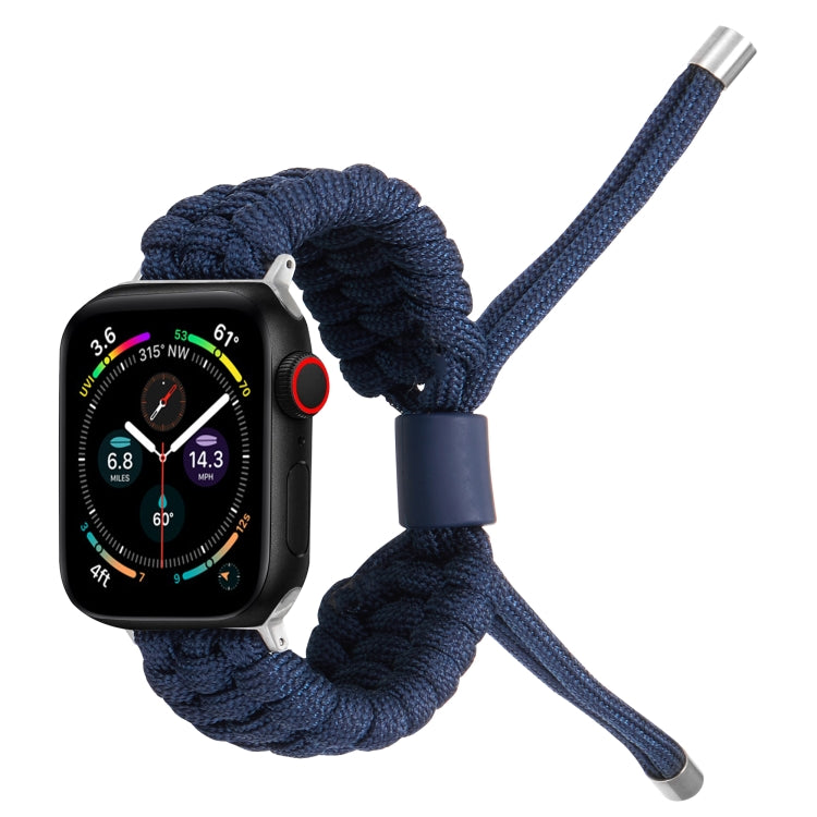 Stretch Plain Silicone Bean Watch Band For Apple Watch 2 38mm(Navy Blue) -  by PMC TechLife | Online Shopping South Africa | PMC TechLife