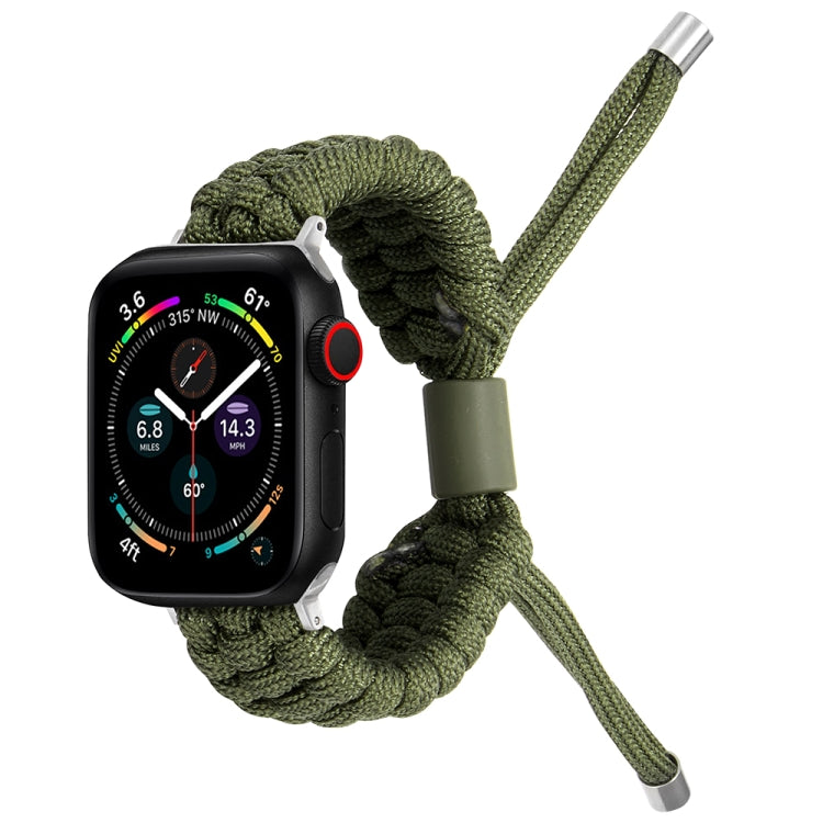 Stretch Plain Silicone Bean Watch Band For Apple Watch 2 38mm(Army Green) -  by PMC TechLife | Online Shopping South Africa | PMC TechLife