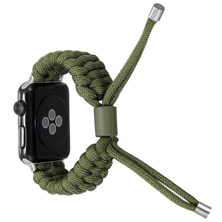 Stretch Plain Silicone Bean Watch Band For Apple Watch 42mm(Army Green) -  by PMC TechLife | Online Shopping South Africa | PMC TechLife