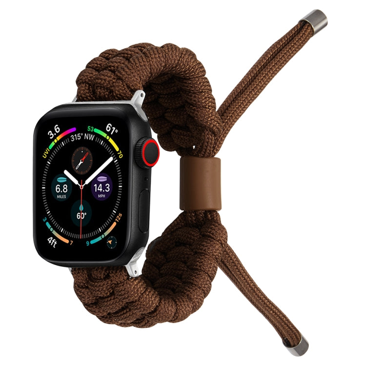 Stretch Plain Silicone Bean Watch Band For Apple Watch 42mm(Coffee Brown) -  by PMC TechLife | Online Shopping South Africa | PMC TechLife
